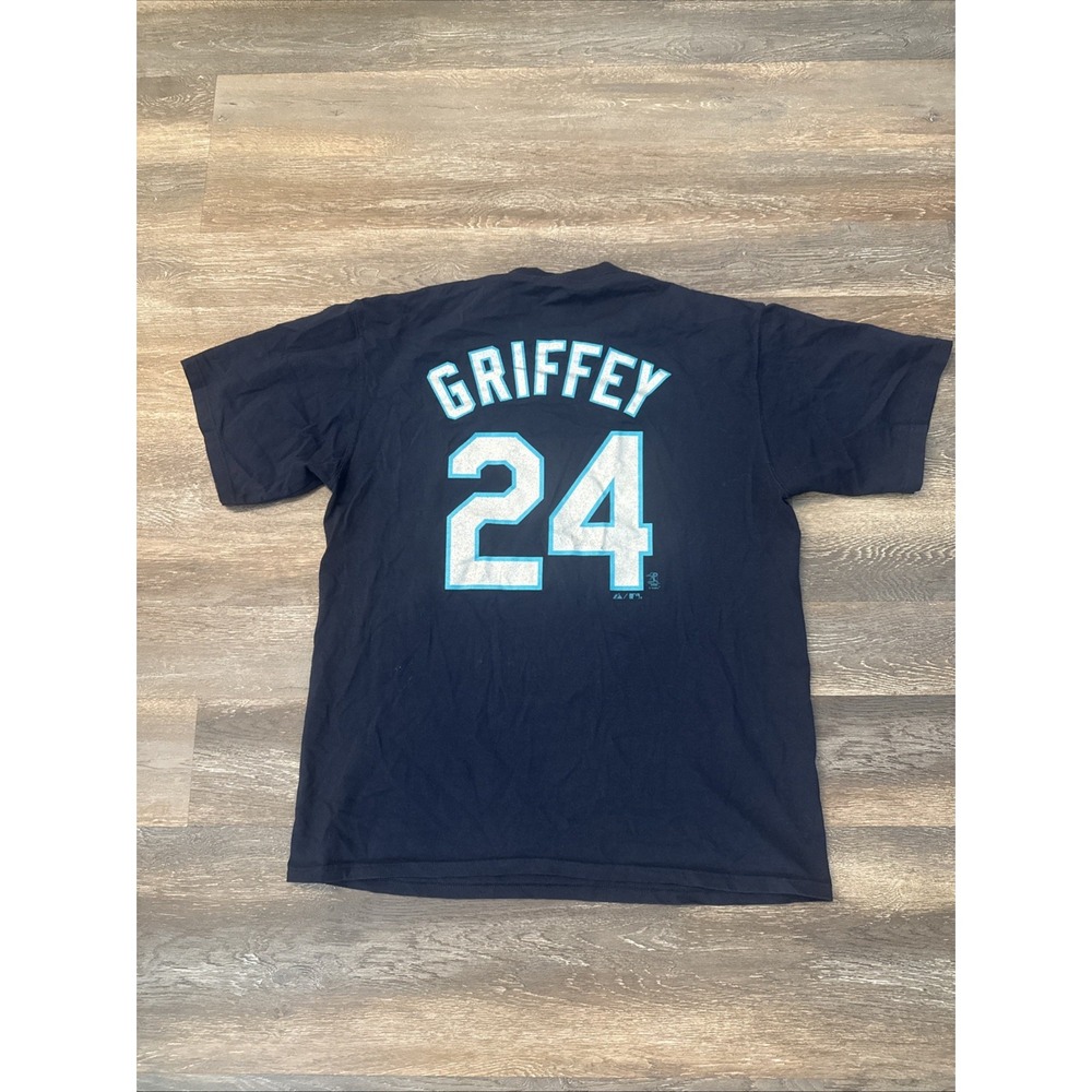 Ken Griffey Jr. Seattle Mariners Majestic T-Shirt Large